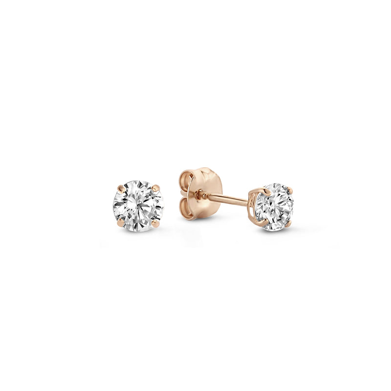 Isabel Bernard La Concorde Lourdes 14 Carat Rosegolden Ear Studs IB360208-zoom-
