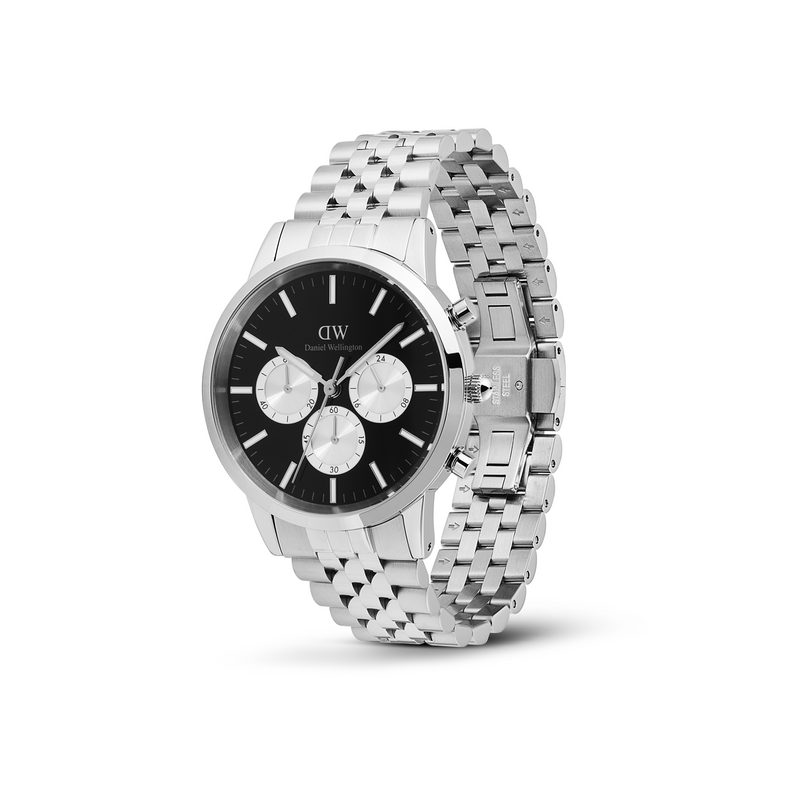 Daniel Wellington Iconic Chronograph Black Men's Watch DW00100873-zoom-