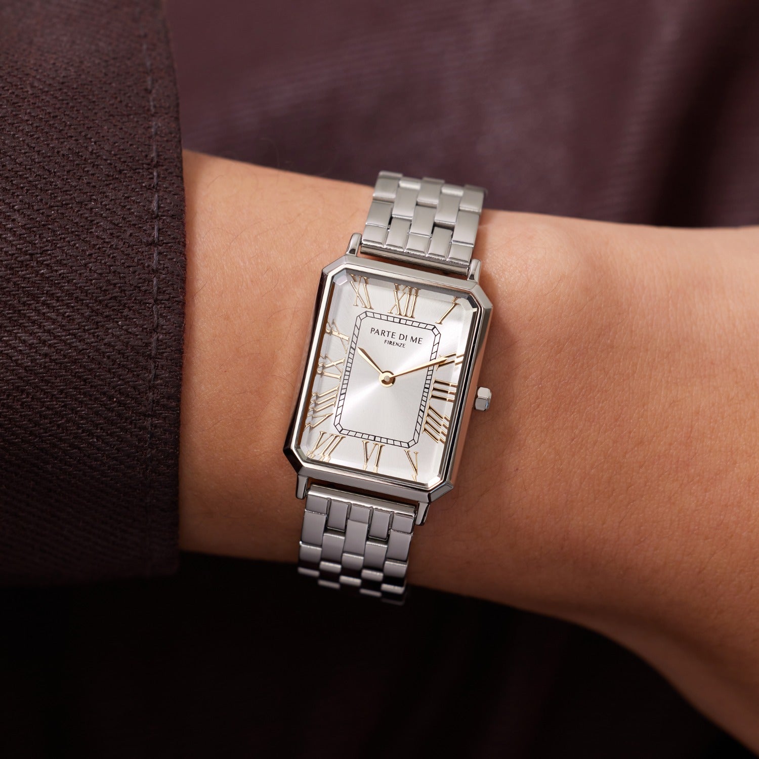 Parte di Me Orologio rectangular ladies watch silver coloured PDM09019