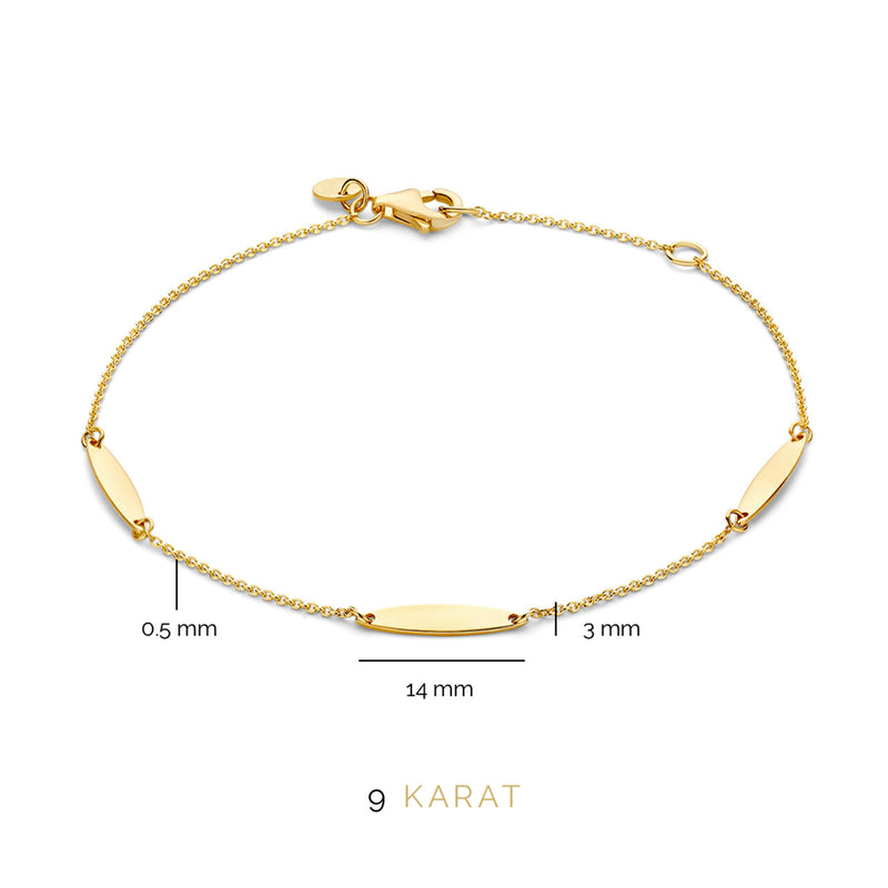Beloro Jewels La Rinascente Donetta 9 carat gold Bracelet BO320030-zoom-