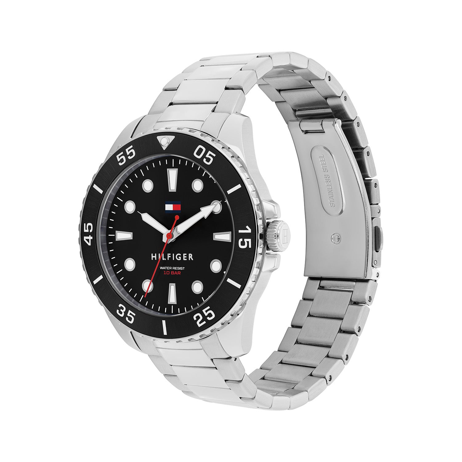 Tommy Hilfiger Oceanic Silver and Black Men's Watch TH1792203