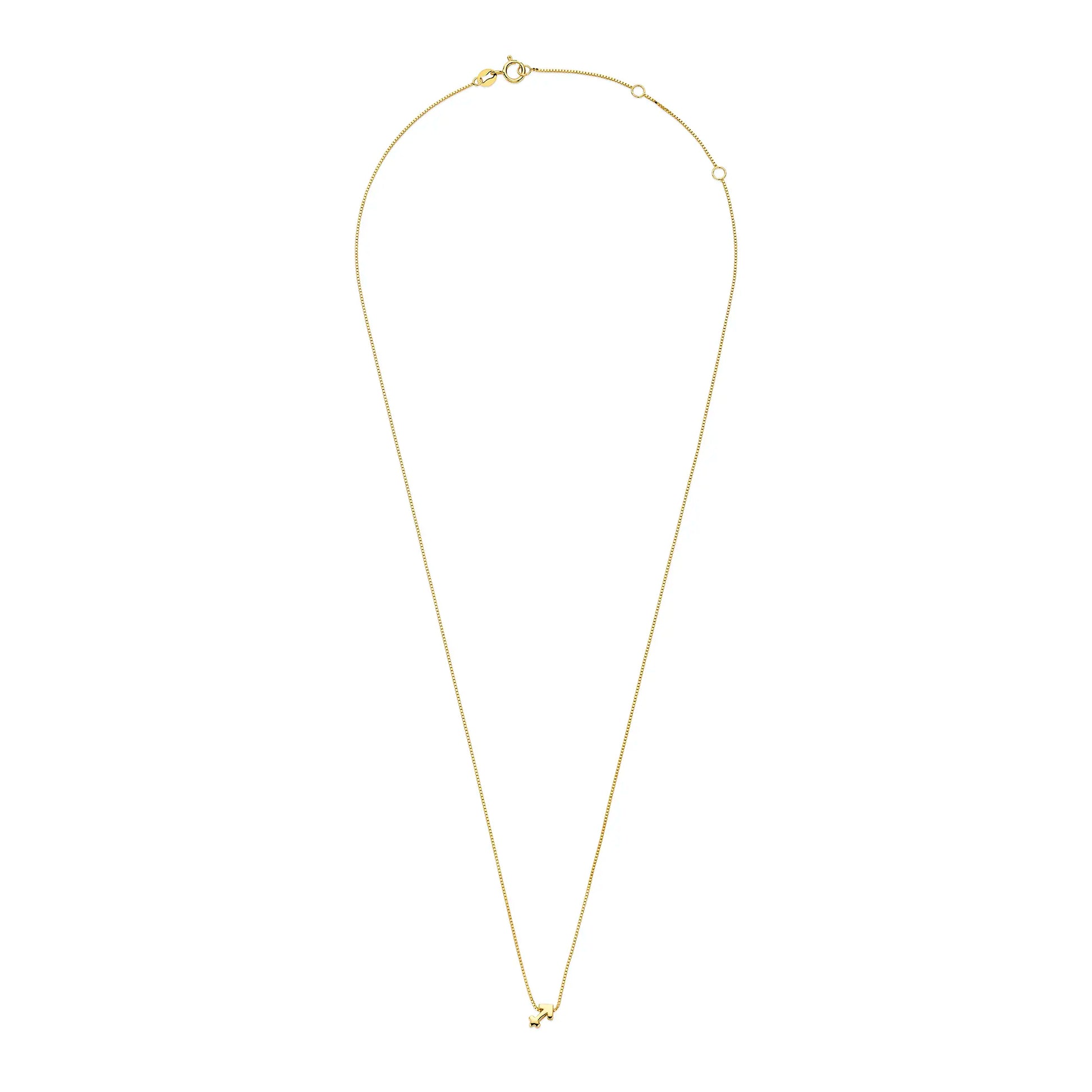 Isabel Bernard Étoiles d’Or Sagittarius 14 Carat Gold Venetian Necklace With Horoscope IB340186
