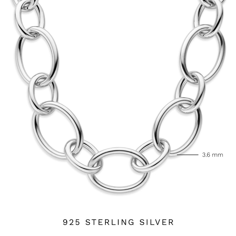 Parte Di Me Bibbiena Poppi Adriane 925 sterling silver link necklace PDM34099-zoom-