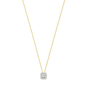 Isabel Bernard De la Paix Elena 14 karat gold necklace with diamond 0.18 carat IBD350030