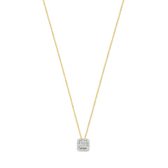 Isabel Bernard De la Paix Elena 14 karat gold necklace with diamond 0.18 carat IBD350030