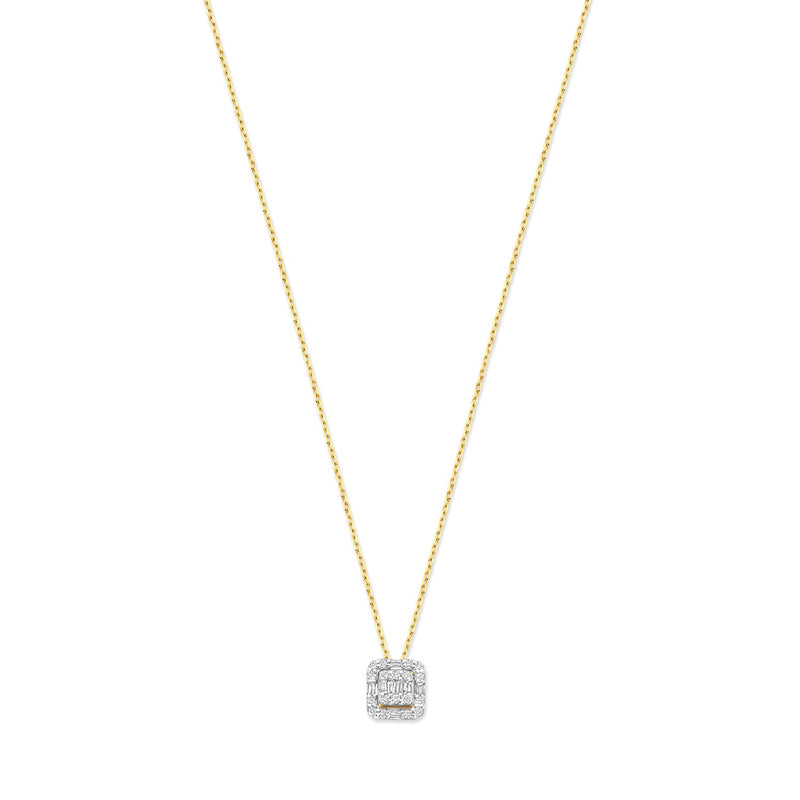 Isabel Bernard De la Paix Elena 14 karat gold necklace with diamond 0.18 carat IBD350030-zoom-