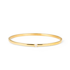 Kenza Nisrine Gold-coloured Small Bangle Bracelet MB1723