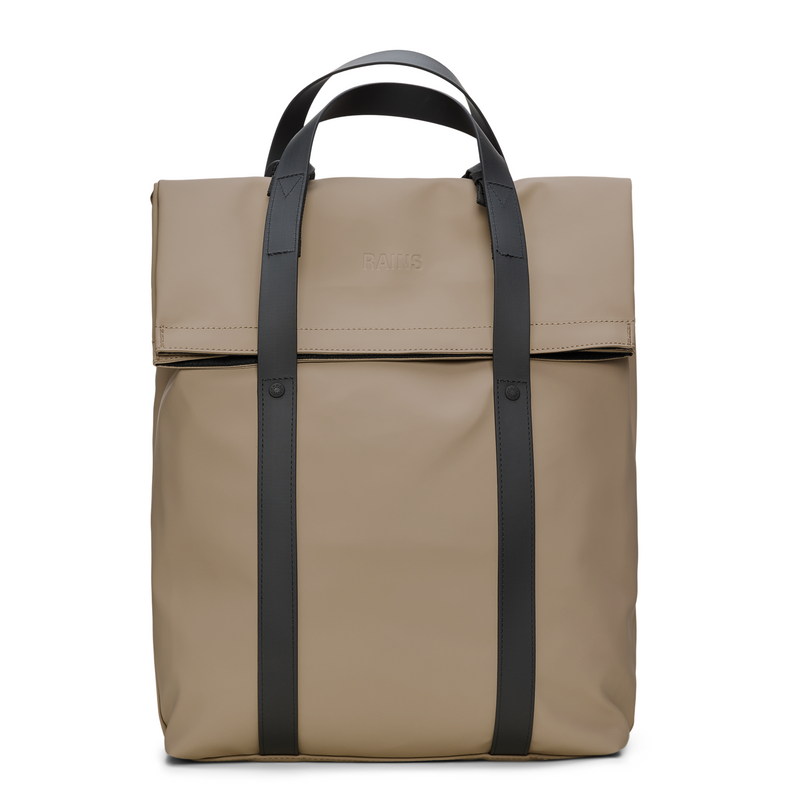 Rains Beige 2 Way Tote Backpack Polyester Bag R12940-133