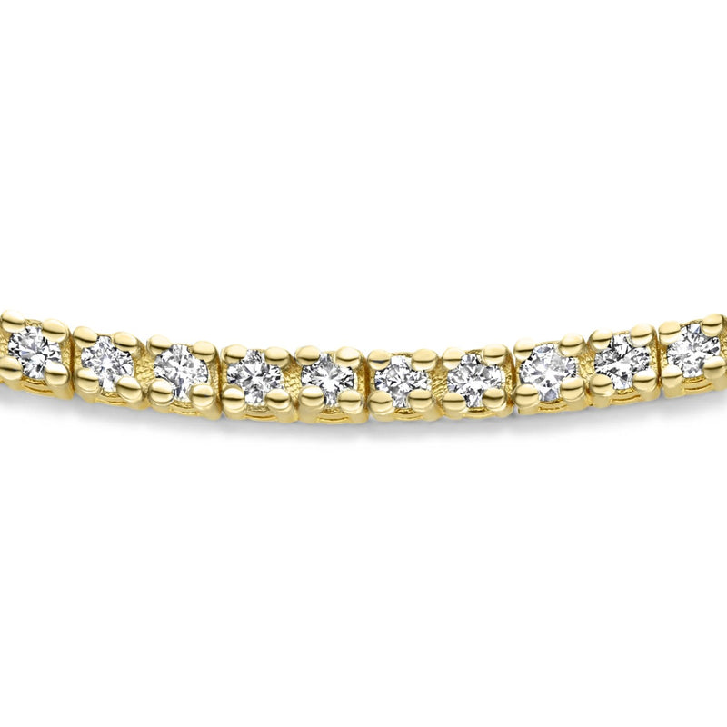 Isabel Bernard De la Paix Madeline 14 Carat Golden Tennis Bracelet | diamond 1.08 ct | IBD320005-zoom-