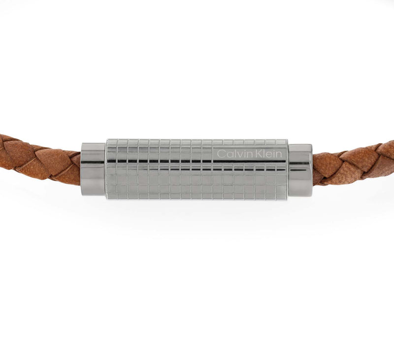 Calvin Klein Leather Bracelet 2002-CJ35000421-zoom-