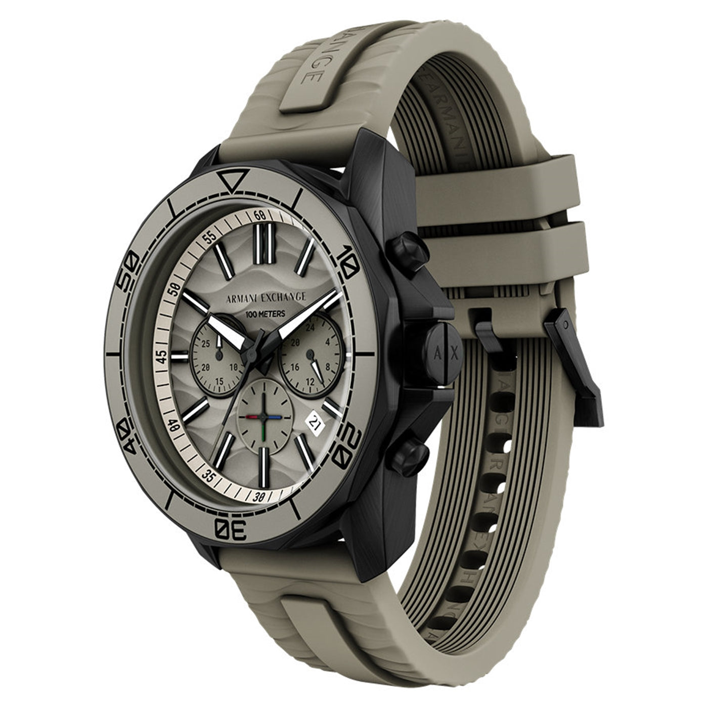 Armani Exchange Round Grey Dial Watch AX1971