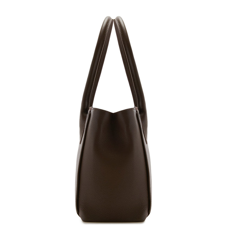 Isabel Bernard Honoré Cloe Midi brown calfskin leather handbag IB25082-031-zoom-
