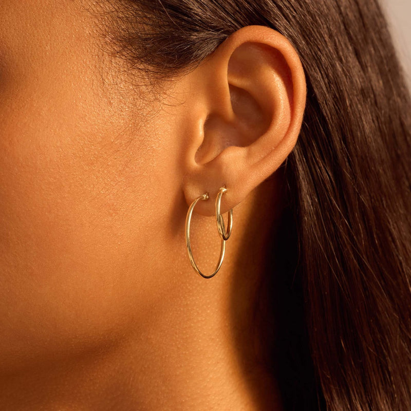 Beloro Jewels La Rinascente Inis 9 Karat Gold Earrings BO360079-zoom-