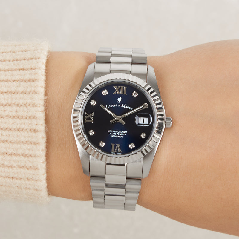Jacques du Manoir Inspiration Prestige Silver Watch JWL01307-zoom-