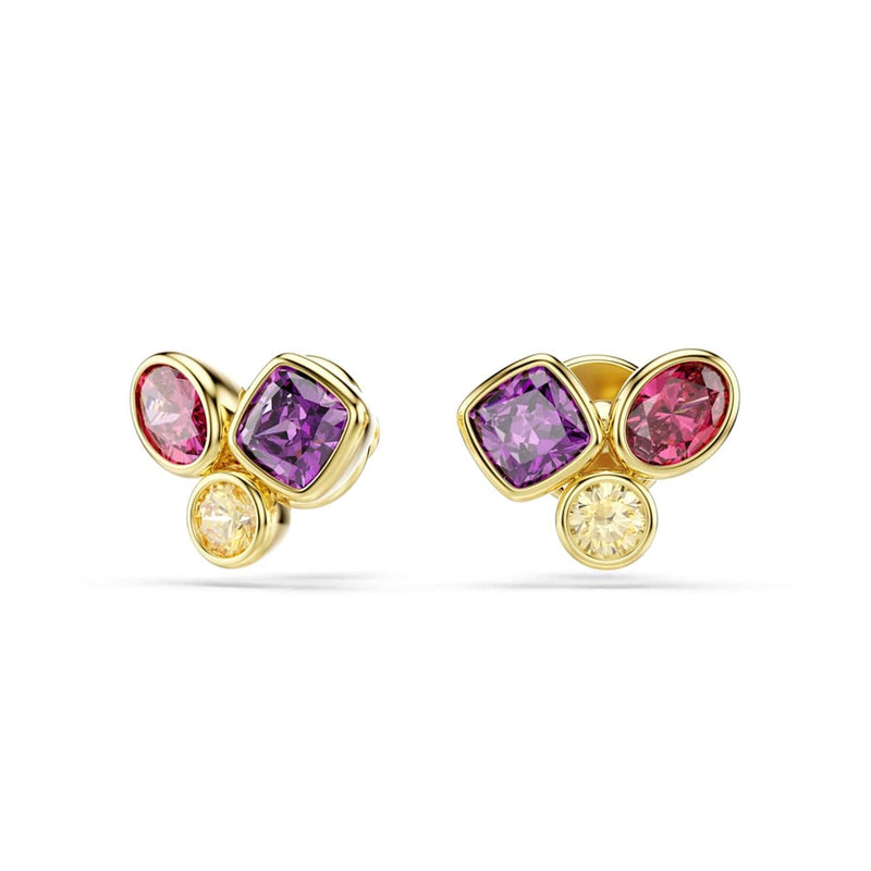 Swarovski Imber Organic Gold-Tone Multicolour Stud Earrings 5760019-zoom-