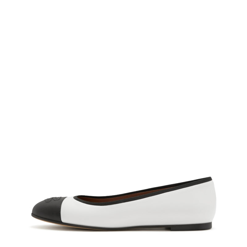 Isabel Bernard Vendôme Ynes White Calfskin Leather Ballerinas IB51011-071-36-zoom-