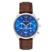 Mats Meier Grand Cornier Chrono Blue/Brown Watch MM00103