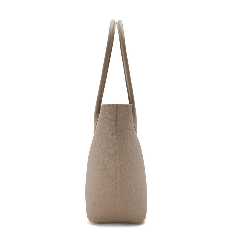 Isabel Bernard Honoré Lysanne Taupe Calfskin Shopper IB25023-zoom-