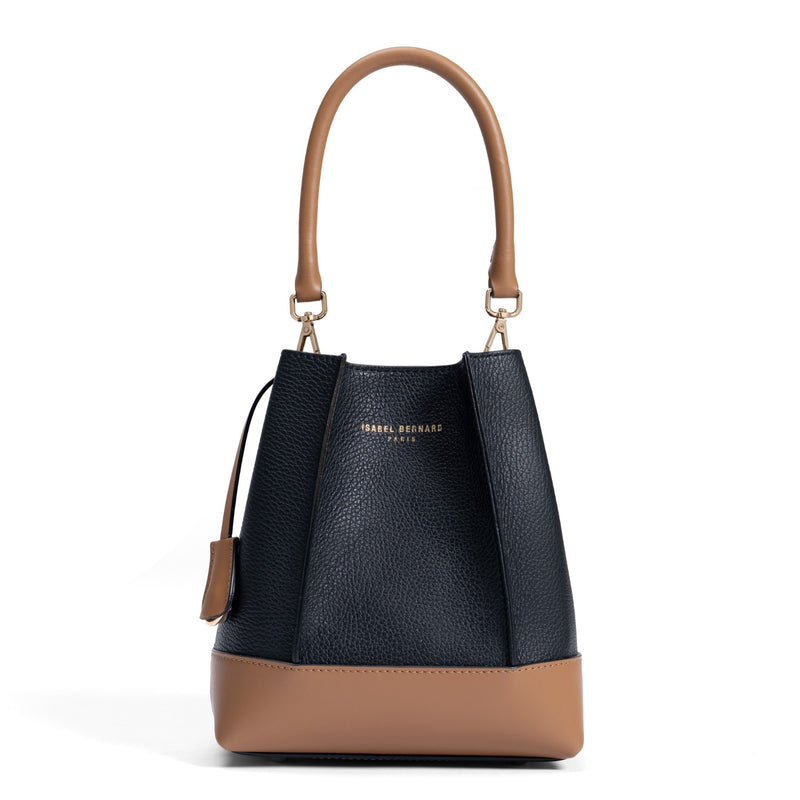 Isabel Bernard Femme Forte Minette Black Calfskin Handbag IB21114-001-zoom-