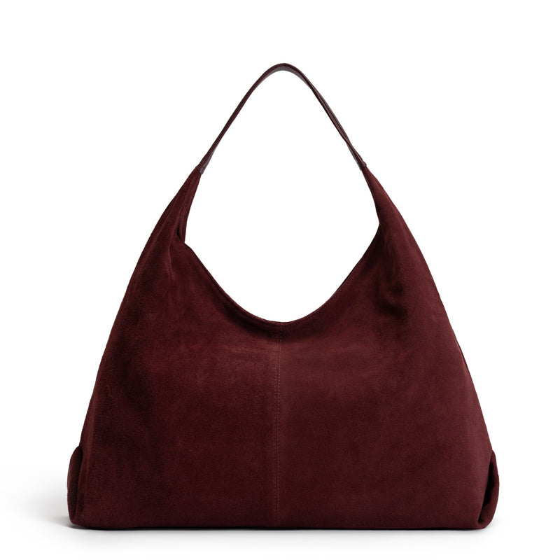 Isabel Bernard Honoré Grace dark bordeaux suede shoulder bag IB25093-152-zoom-