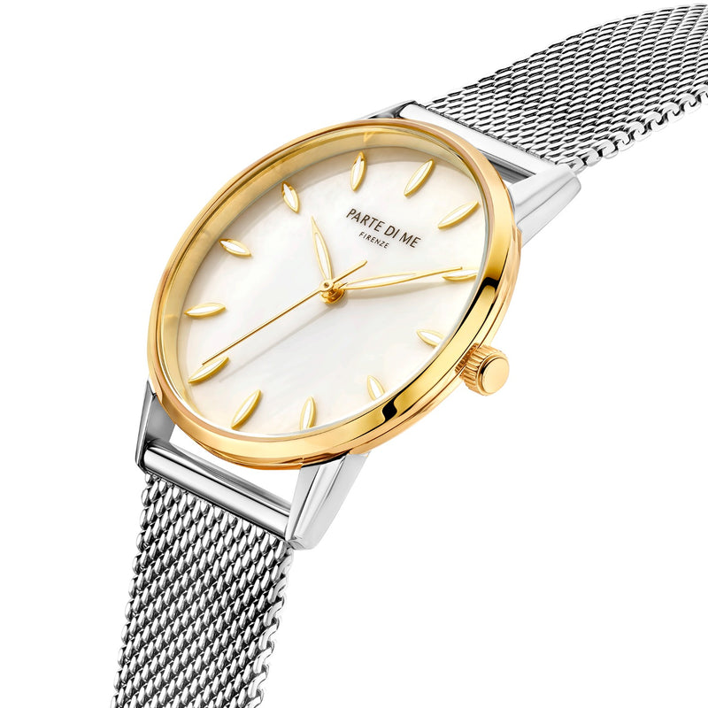 Parte Di Me Orologio round ladies watch gold and silver coloured PDM09051-zoom-