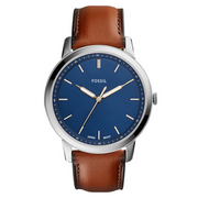 Fossil The Minimalist Silver and Blue Men's Watch FS5304