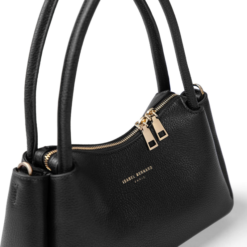 Isabel Bernard Honoré Eve Black Calfskin Leather handbag IB21133-001-zoom-
