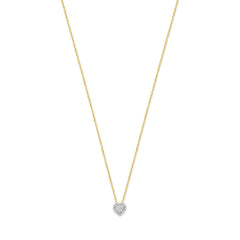 Isabel Bernard De la Paix Amore 14 karat gold necklace with diamond 0.14 carat IBD350024