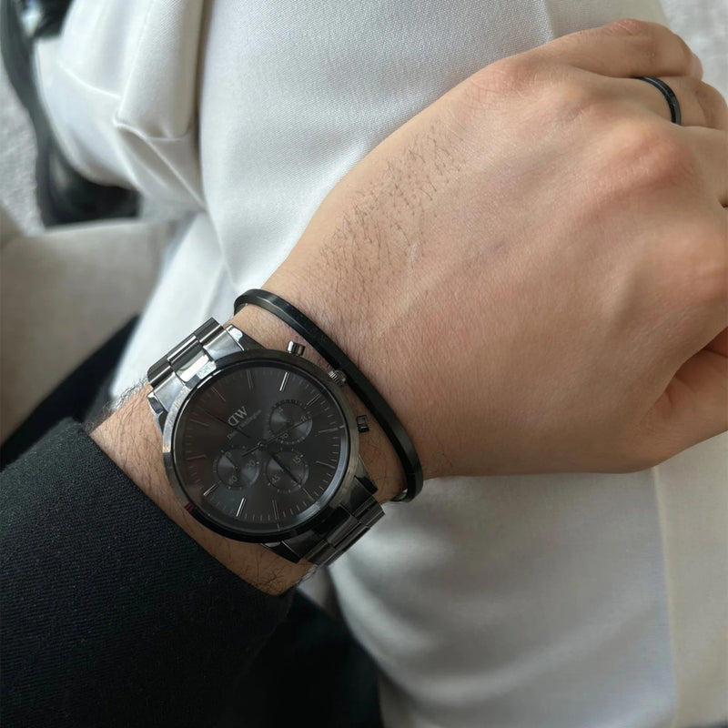 Daniel Wellington Iconic Link Black Watch DW00100642-zoom-
