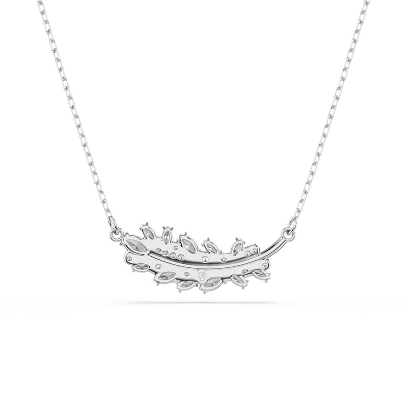 Swarovski Vienna Feather Silver-Tone Necklace 5756111-zoom-