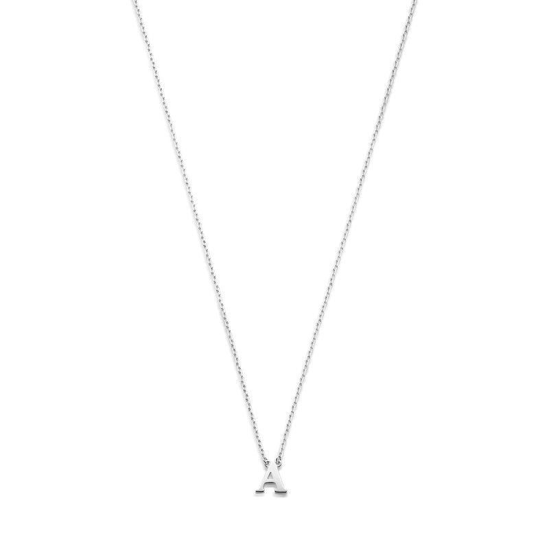 Isabel Bernard Saint Germain Chloé 14 Carat Whitegold Initial Necklace IB340061-A-zoom-