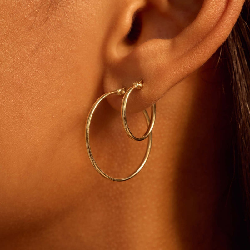 Beloro Jewels La Rinascente Inis 9 Karat Gold Earrings BO360079-zoom-