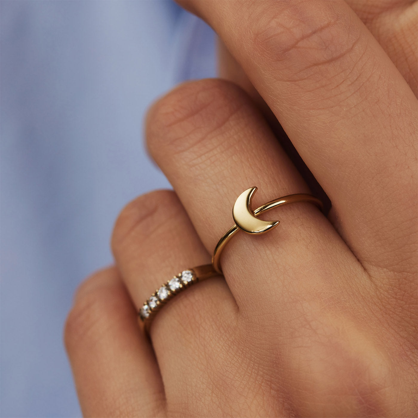 Selected Jewels Julie Louna 925 Sterling Zilveren Goudkleurige Ring SJ300017-58