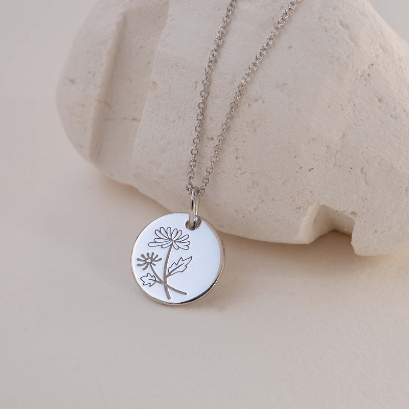 Violet Hamden Venus 925 Sterling Silver Necklace with Birthflower VH340026-MAY-zoom-