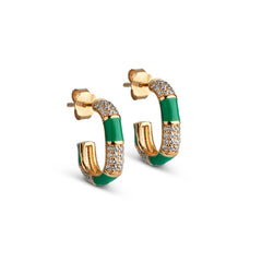 ENAMEL Copenhagen 18 karat gold plated Earrings E300G-GGCZ