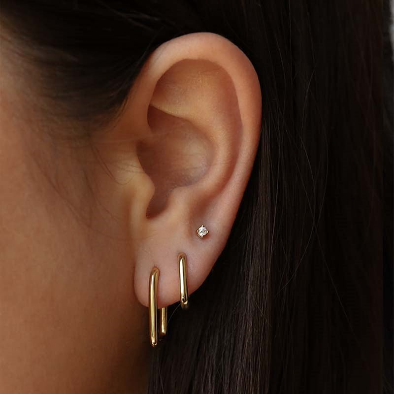 Karma 14 karat gold plated Earparty EPV06GP-zoom-
