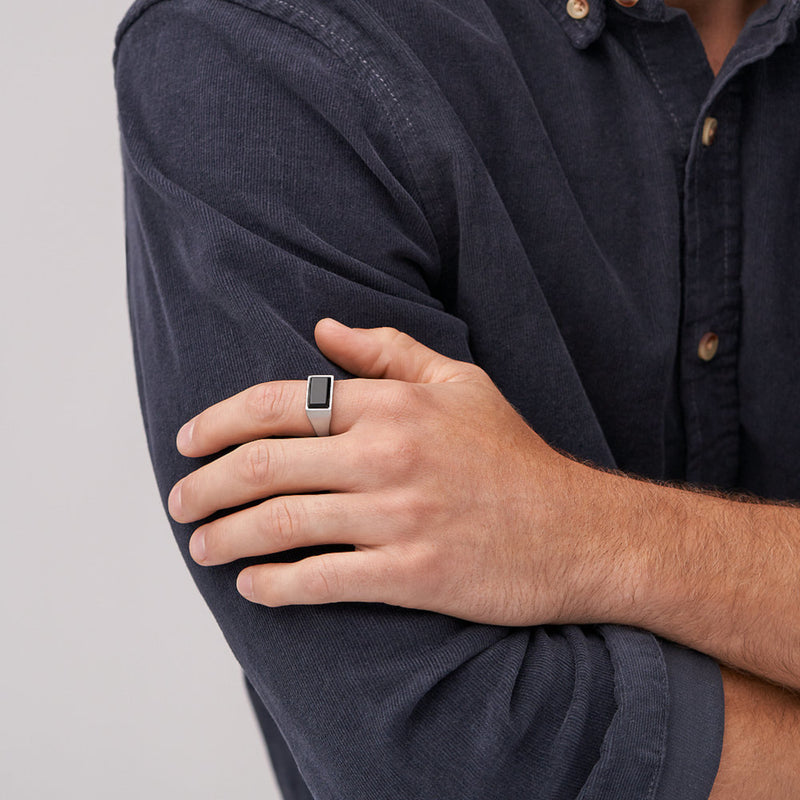 Fossil Silver-coloured Ring JF04603040-11-zoom-