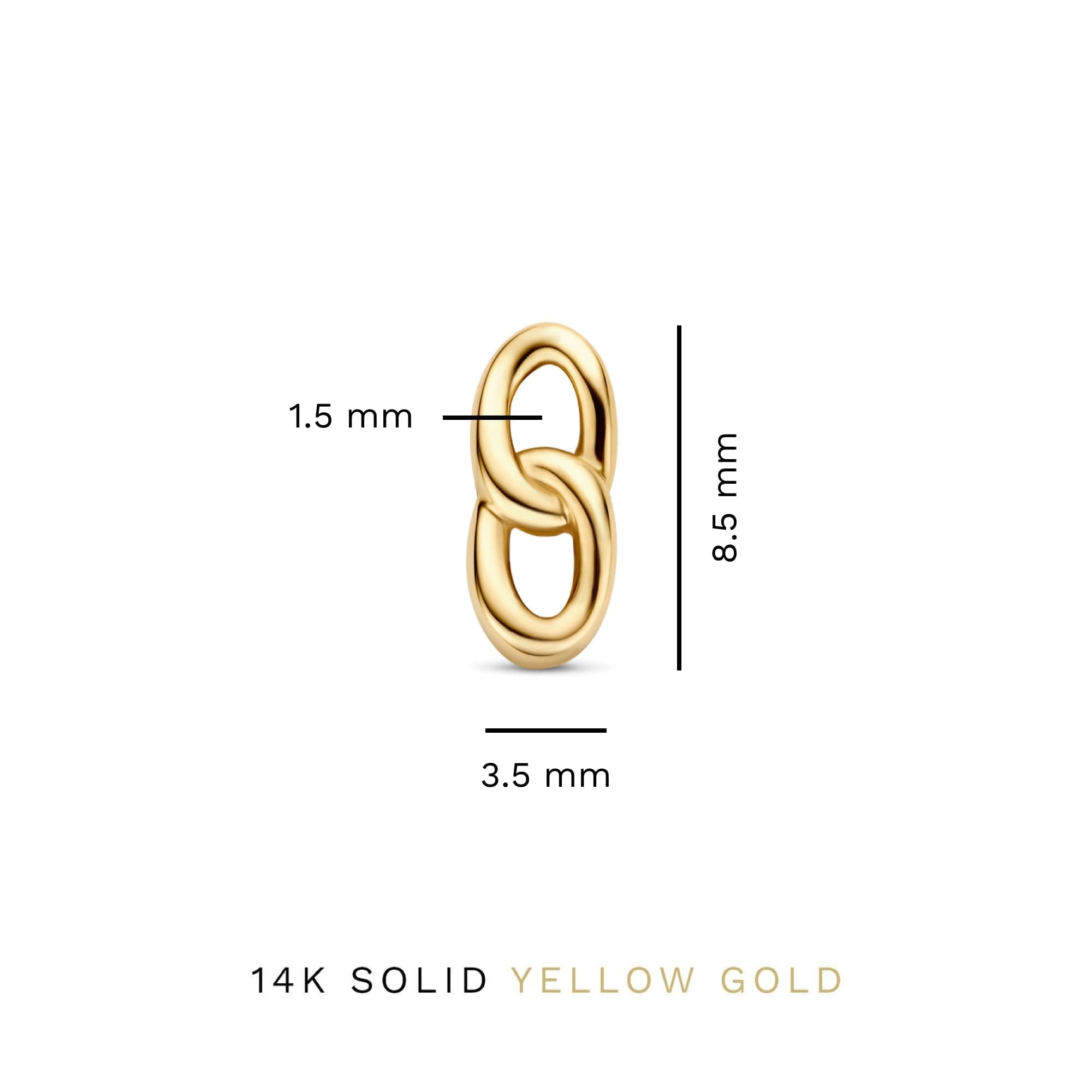 Isabel Bernard Le Marais Règine 14 Carat Golden Ear Studs IB360218