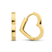 Isabel Bernard Belleville Amore 14 Carat Golden Hearts Earrings IB360251
