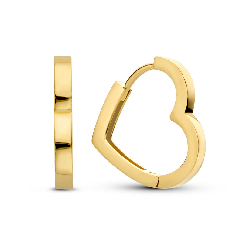 Isabel Bernard Belleville Amore 14 Carat Golden Hearts Earrings IB360251-zoom-
