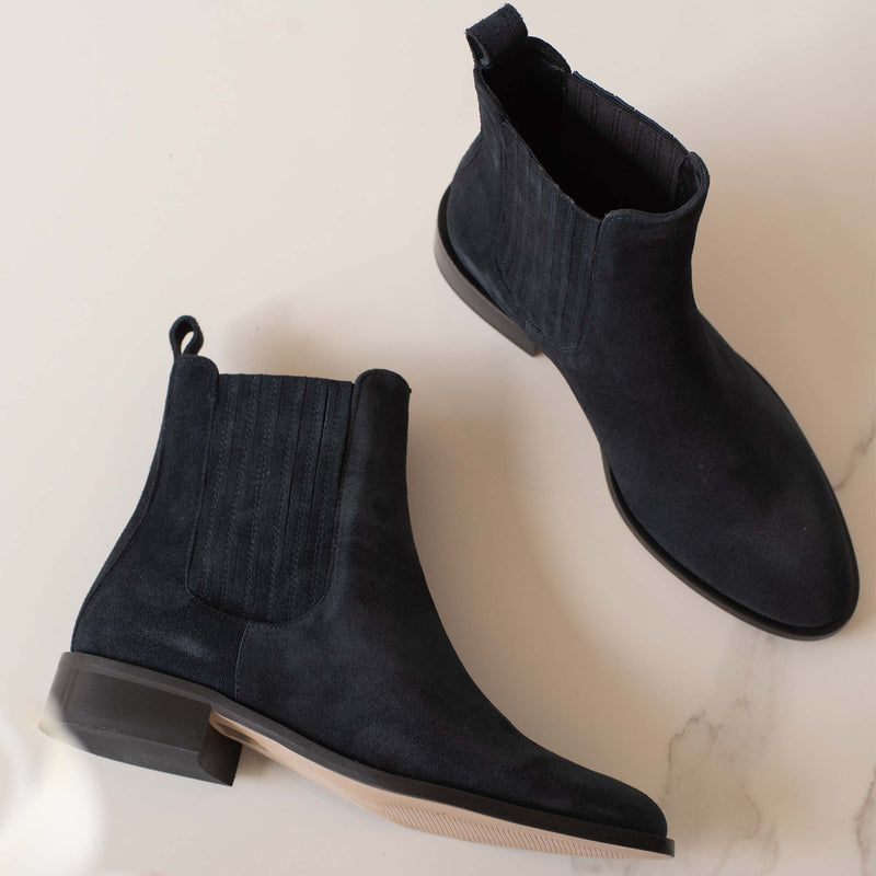 Isabel Bernard Vendôme Chey Blue Suede Chelsea Boots IB53000-10-36-zoom-
