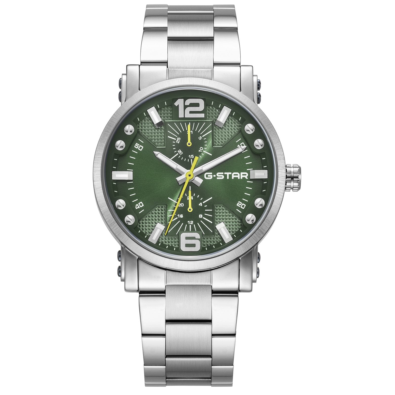 G-STAR Rovic Silver-Tone Steel Men's Watch GSW.509.06