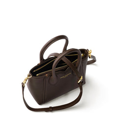Isabel Bernard Honoré Cloe Mini brown calfskin leather handbag IB21124-031