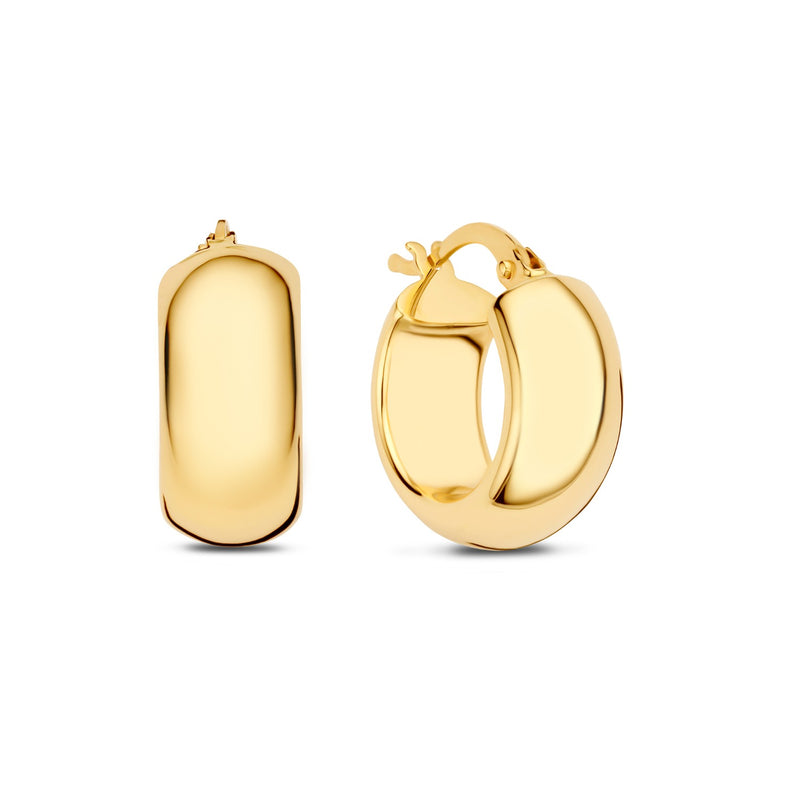 Beloro Jewels Della Spiga Susana 9 karat gold hoop earring (10 mm) BO360099-zoom-
