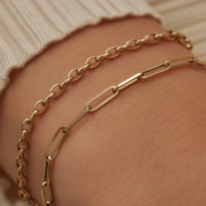 Isabel Bernard Aidee Odile 14 Carat Golden Chain bracelet IB320128-zoom-