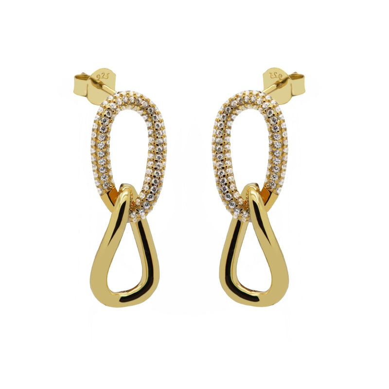 Karma 14 karat gold plated Ear Stud X125GP-zoom-