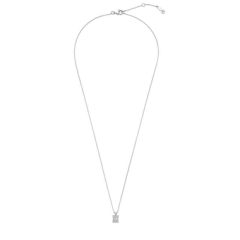 Isabel Bernard De la Paix Maxime 14 karat whitegold necklace with diamond 0.13 carat IBD350023-zoom-