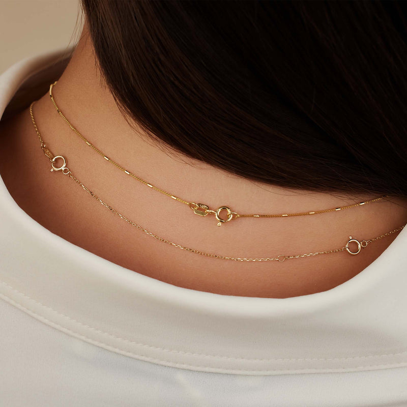 Isabel Bernard Rivoli Nicole 14 Carat Golden Necklace verlengstuk IB340106-zoom-