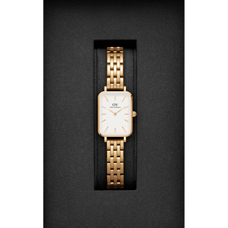 Daniel Wellington Quadro Link Gold Watch DW00100622-zoom-