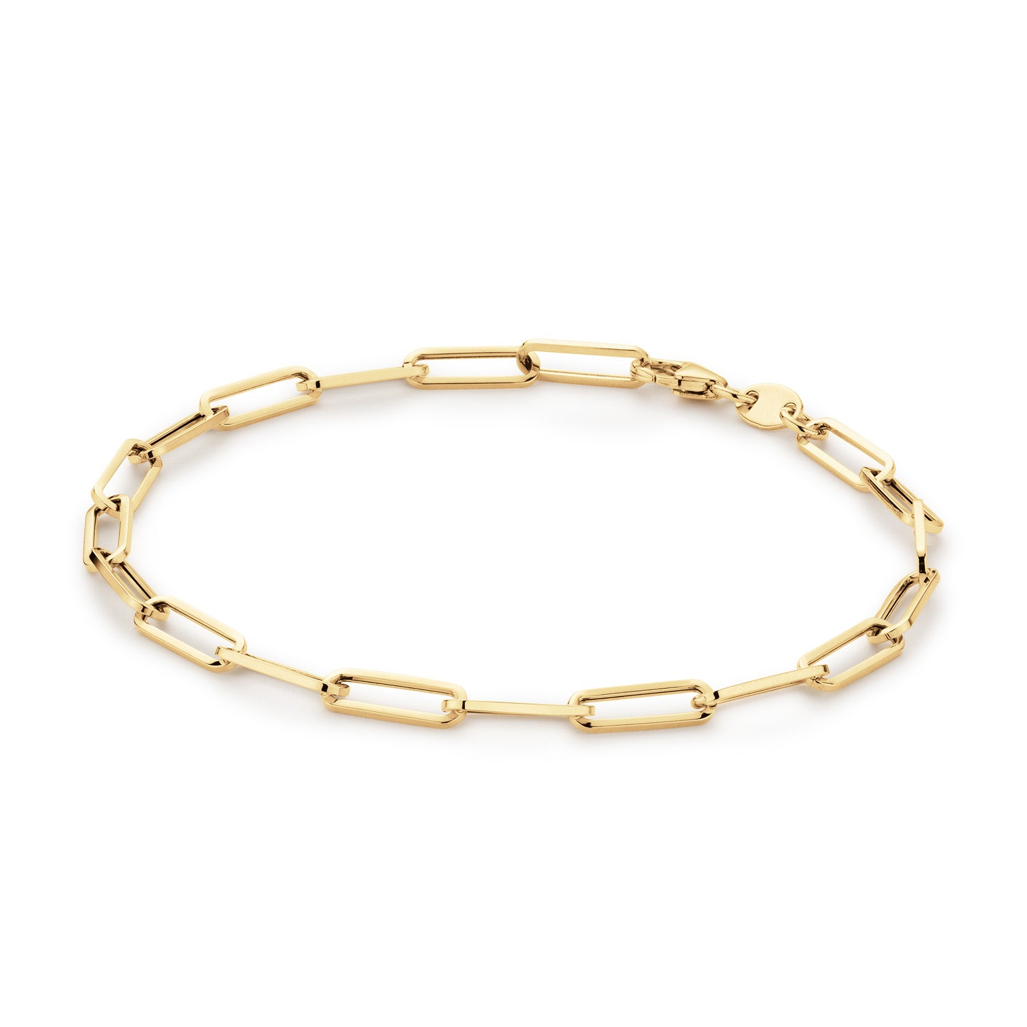 Jackie Gold Elegant Boxlink 14 Karat Gold Necklace 585 JKB25.501